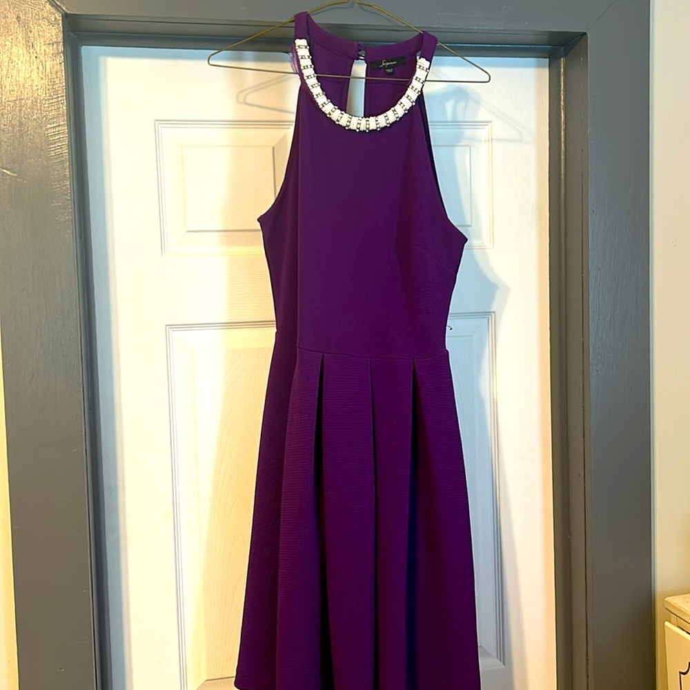 Royal Purple Soprano Halter Neck dress